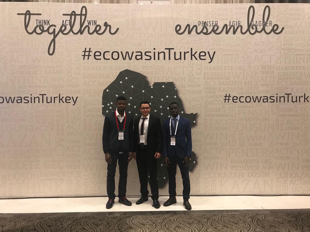 Mr. Mete Unal with delegates from Nigeria at Ecowas Turkey Business Forum in Istanbul, Turkey. Ecowas Turkey Forum Meeting