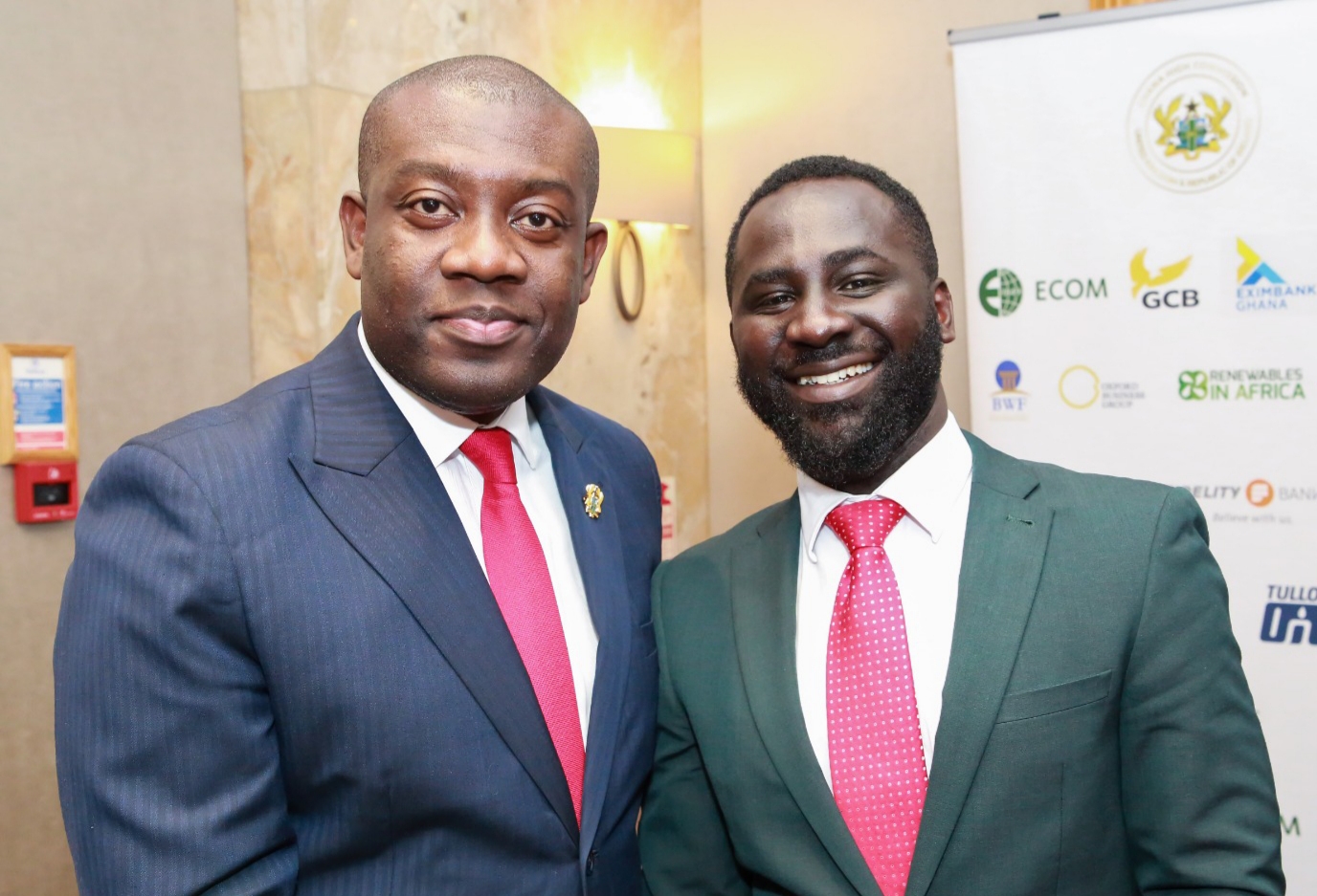 Our Ghana Market Leader Mr. Shadrack Appiah with Ghana Minister of Information Mr. Kojo Oppong Nkrumah. Shadrack Appiah Ghana